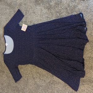 NWT Purple Starry Night LuLaRoe Nicole Dress